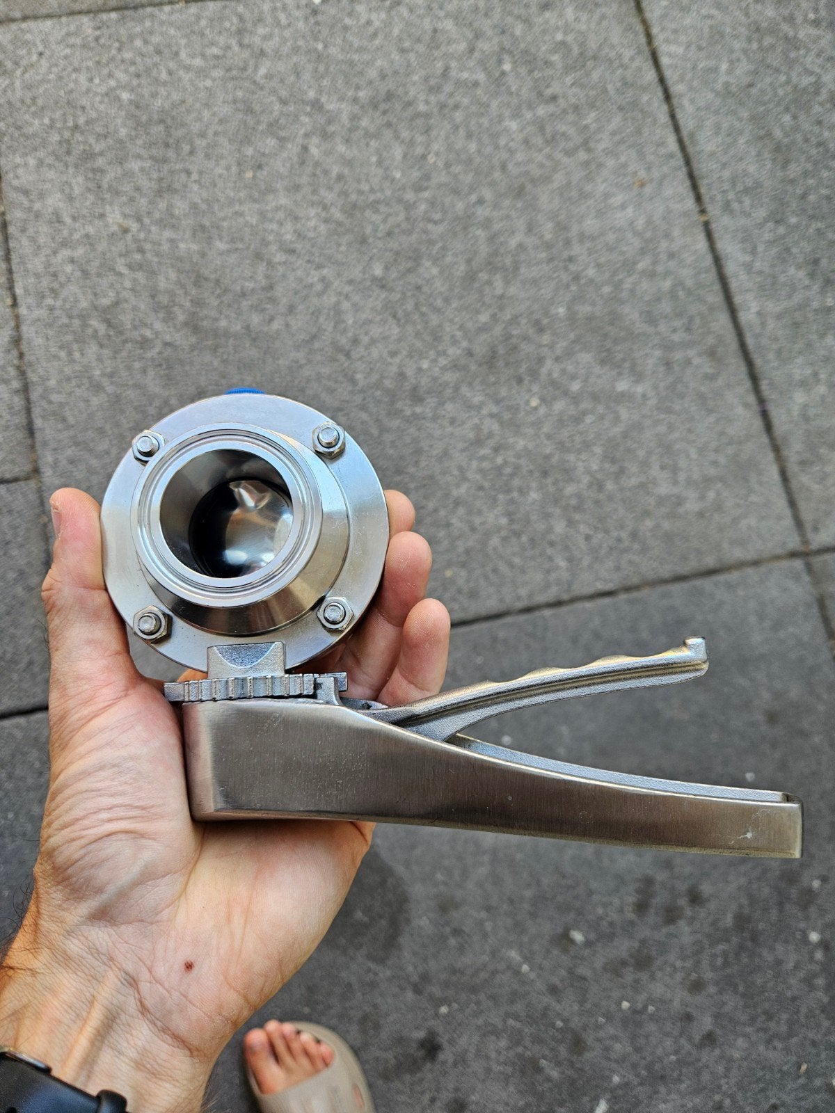 1x BREWTOOLS 1,5" Vlinderklep RVS - Nieuwstaat, Ophalen of Verzenden, Zo goed als nieuw
