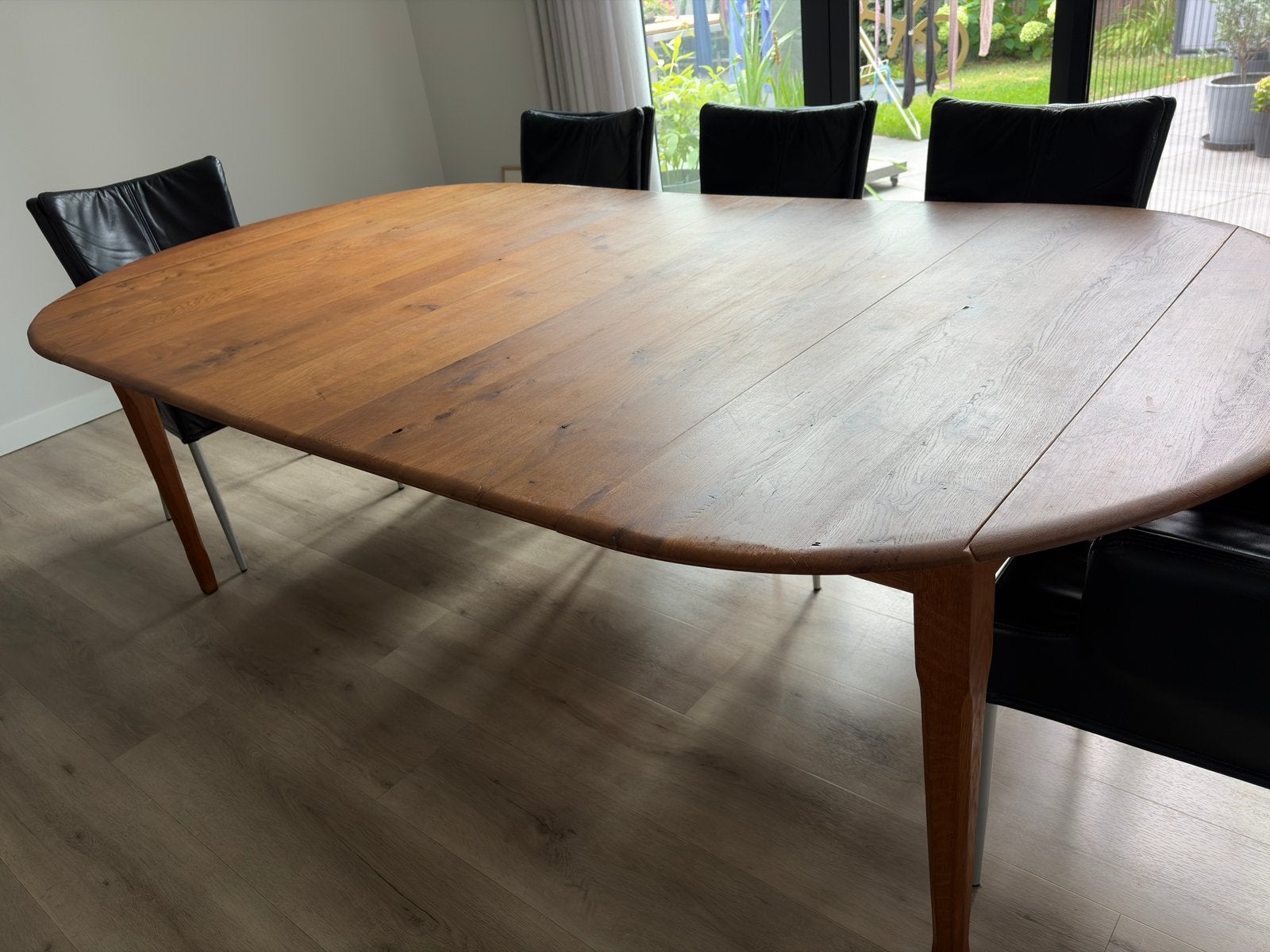 Eettafel, Ophalen, 100 tot 150 cm, Eikenhout, 200 cm of meer