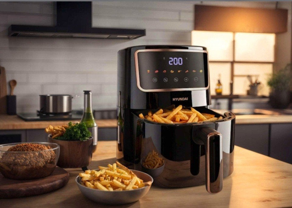 ALLEEN VANDAAG €70! Hyundai Electronics Digitale Airfryer, 4 liter of meer, Ophalen of Verzenden, Nieuw