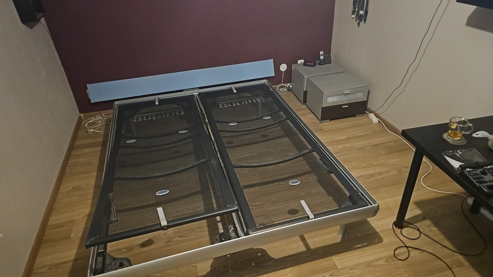 Auping Match met verstelbare spiraalbodems, Huis en Inrichting, Ophalen, Verstelbaar, Blauw, 210 cm