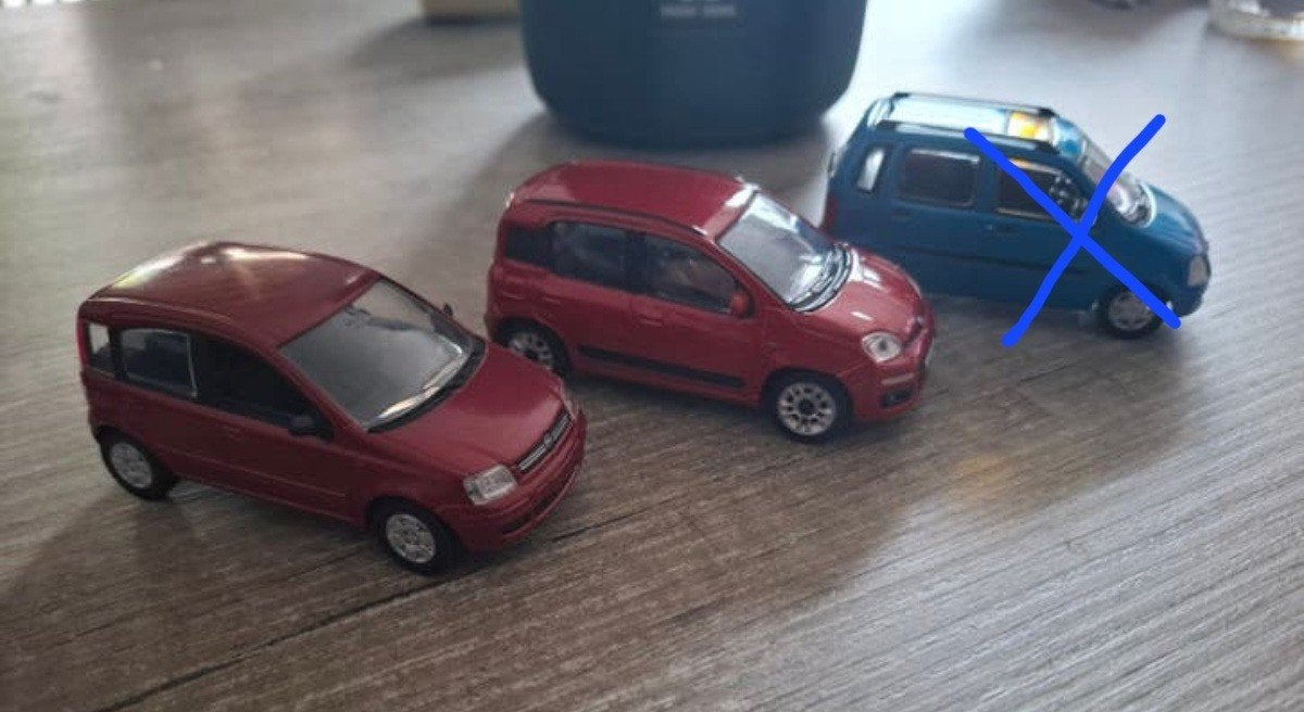 Fiat Panda modelauto's, Ophalen of Verzenden, Auto, Overige merken