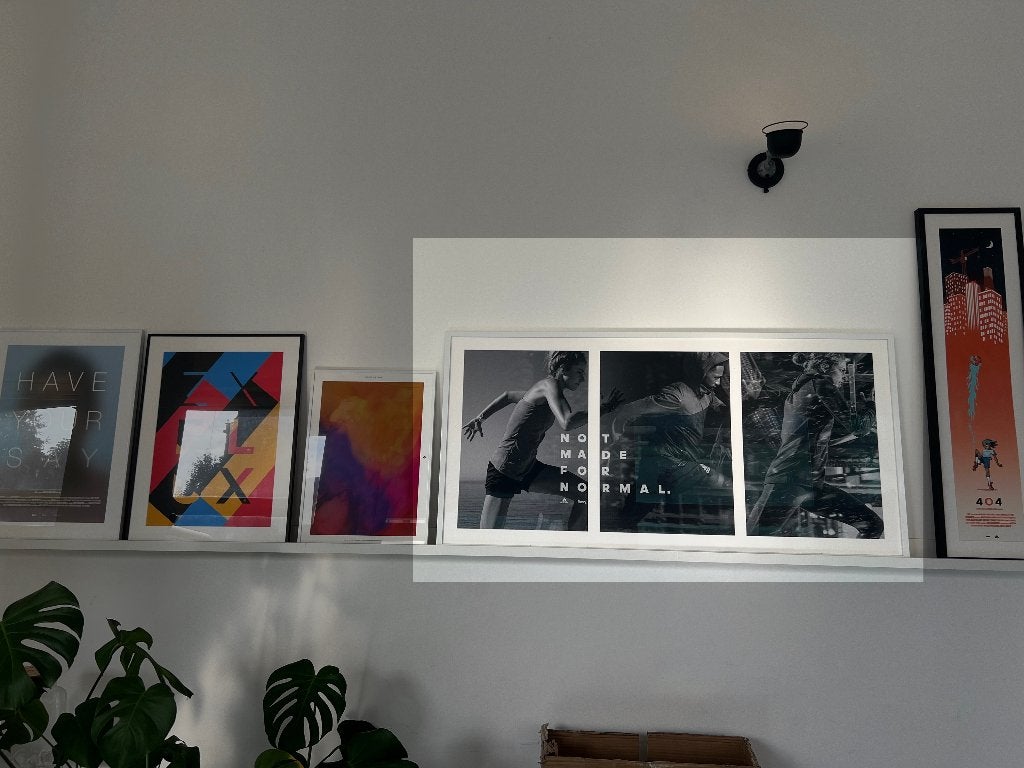 Foto / Poster frame - museum glas, Ophalen, Overige typen, Wit, 70 cm