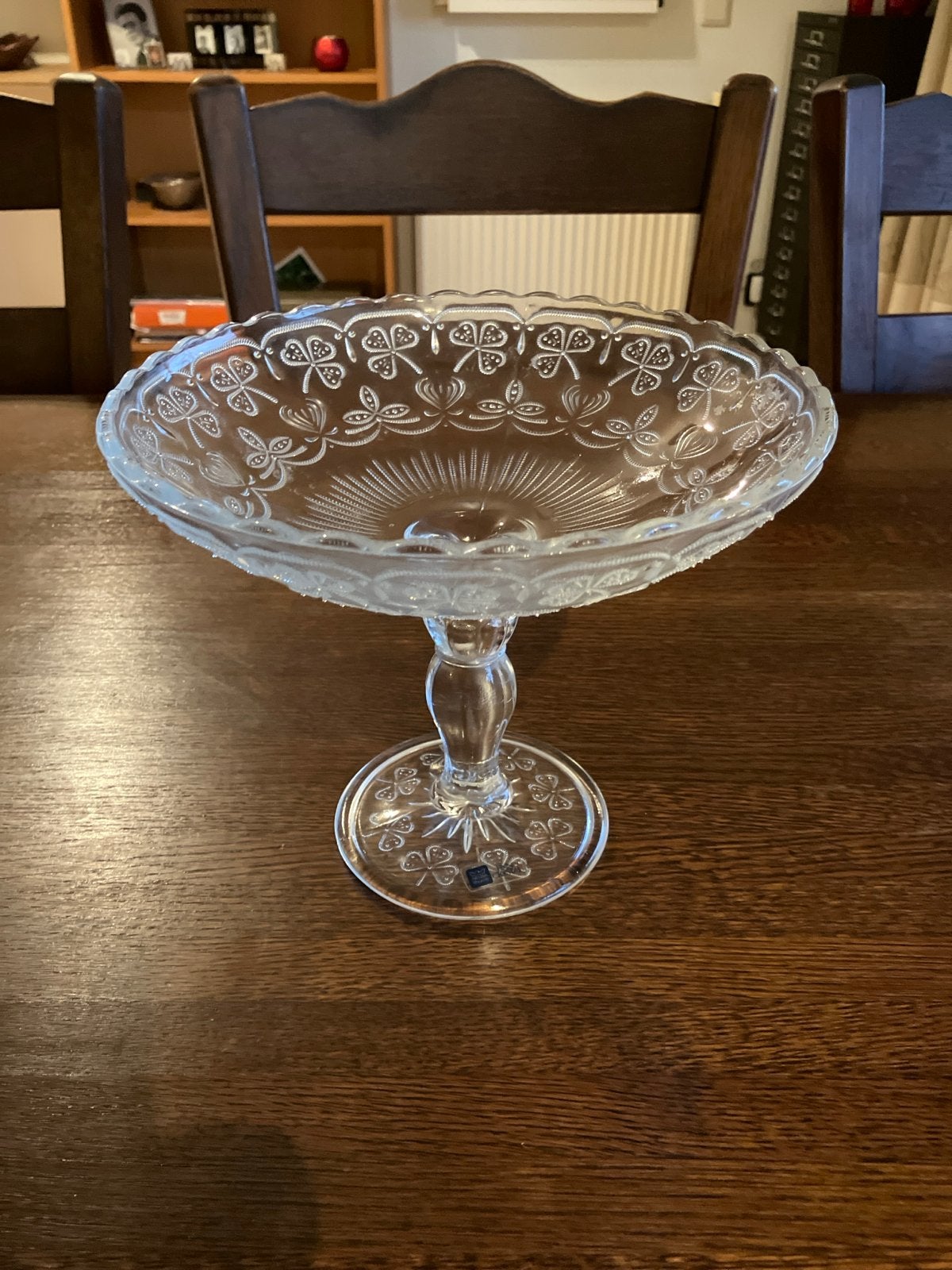 Vintage Arabia Finland Finn Crystal Fruitschaal Klaver, Antiek en Kunst, Ophalen