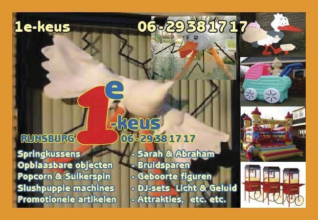 Huur goedkoop \'n 3D door het raam vliegende OOIEVAAR, Ophalen, Zo goed als nieuw, Geboorte of Huwelijk