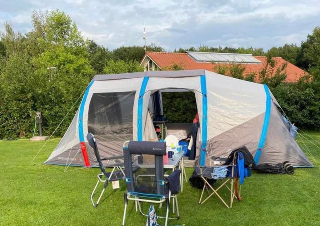 TE HUUR opblaasbare tent 4-6 pers Quechua air seconds 6.3, Caravans en Kamperen, Tenten, Ophalen, Zo goed als nieuw