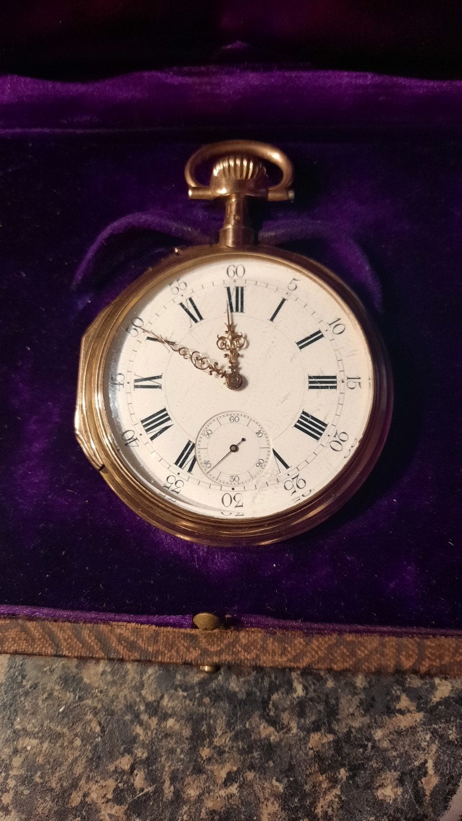 Prachtig 18k Gouden Zakhorloge - 53 mm - Loopt Goed, Sieraden, Tassen en Uiterlijk, Horloges | Antiek, Overige merken, Zakhorloge