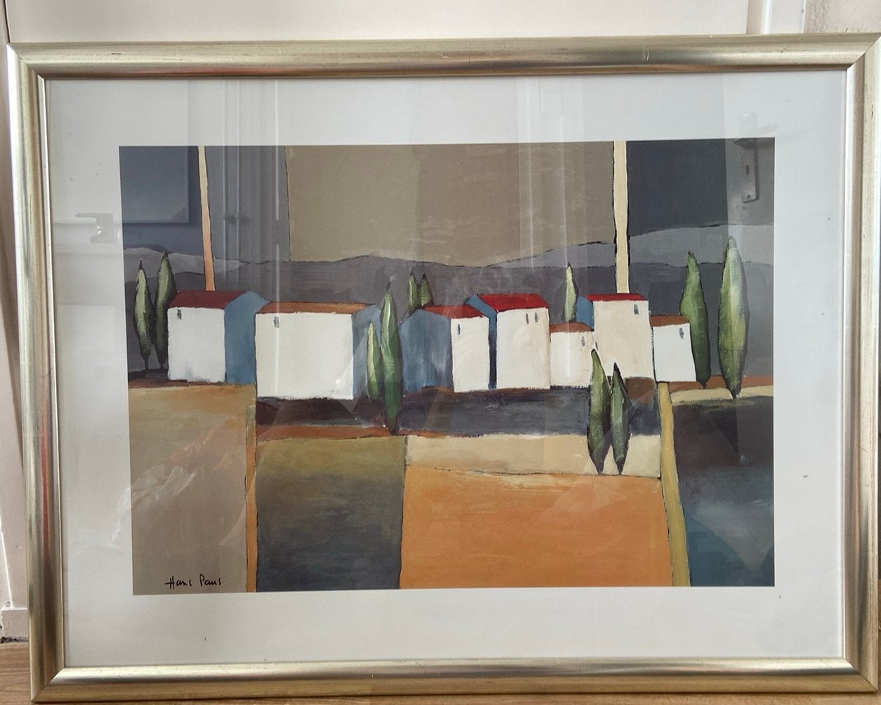 Hans Paus, ingelijst werk, 85,5 x 66, Ophalen