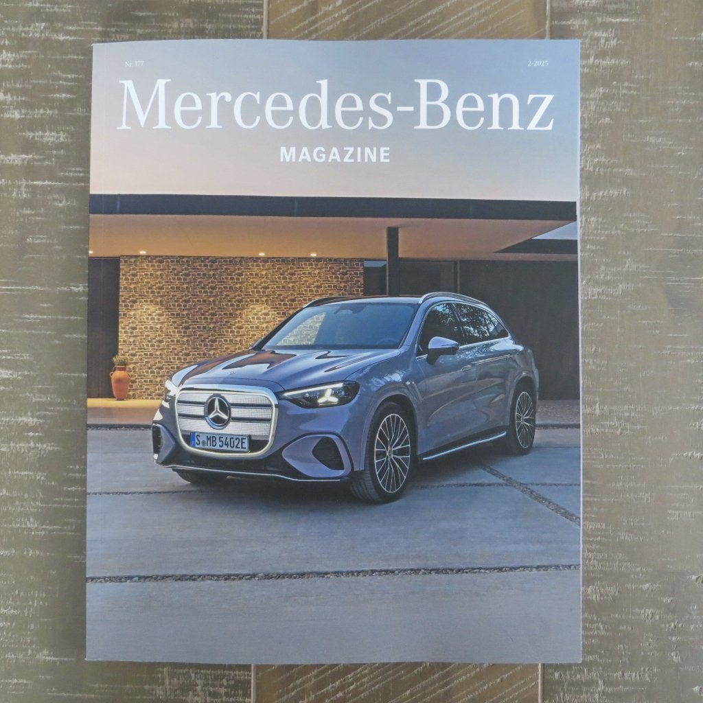 Brochure folder Mercedes Magazine 2-2025, Boeken, Ophalen of Verzenden, Zo goed als nieuw, Mercedes