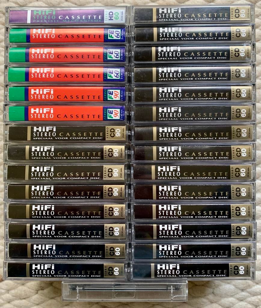 30x Sound & Vision FE60 FE90 Ferro CD cassettebandjes IZGST!, Cd's en Dvd's, Cassettebandjes, Gebruikt, Ophalen of Verzenden, Voorbespeeld