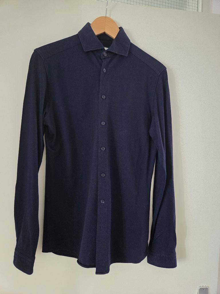 Ramsey heren twill stretch shirt, Kleding | Heren, Ophalen of Verzenden, Zo goed als nieuw, Blauw, Halswijdte 39/40 (M)