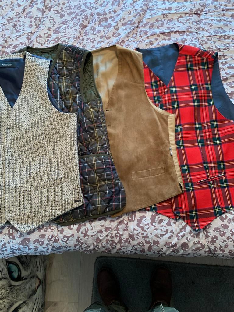 4 giletjes zo goed als nieuw, Kleding | Heren, Ophalen of Verzenden, Zo goed als nieuw, Overige maten, Overige kleuren