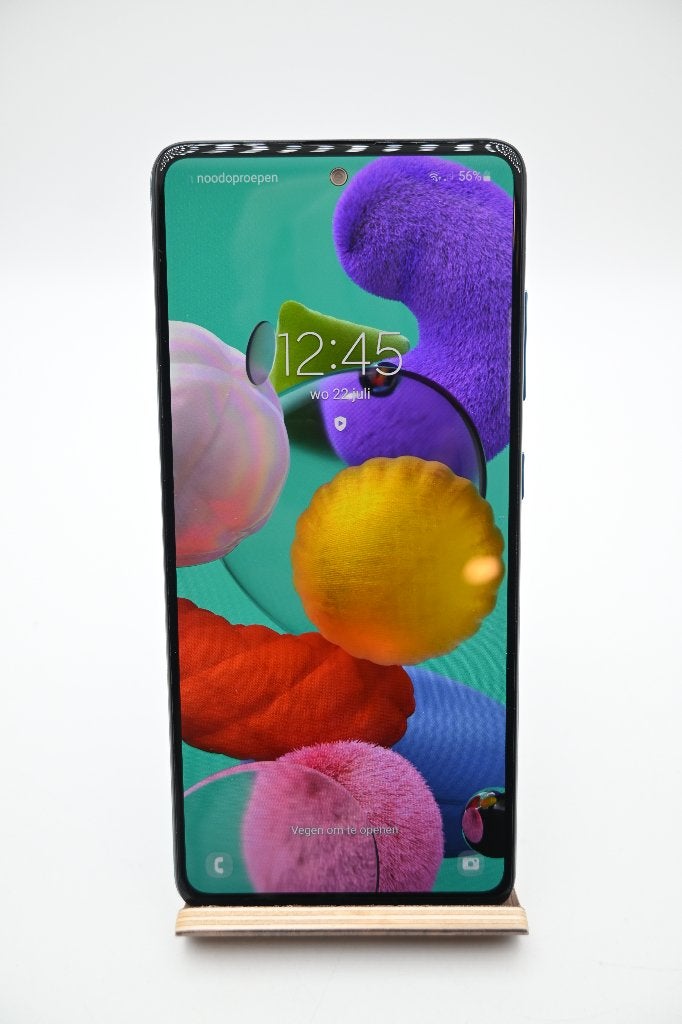 Samsung A51 128GB Android 13 Prism Crush Blue Krasvrij, Telecommunicatie, Samsung, Overige typen, Zo goed als nieuw, Samsung