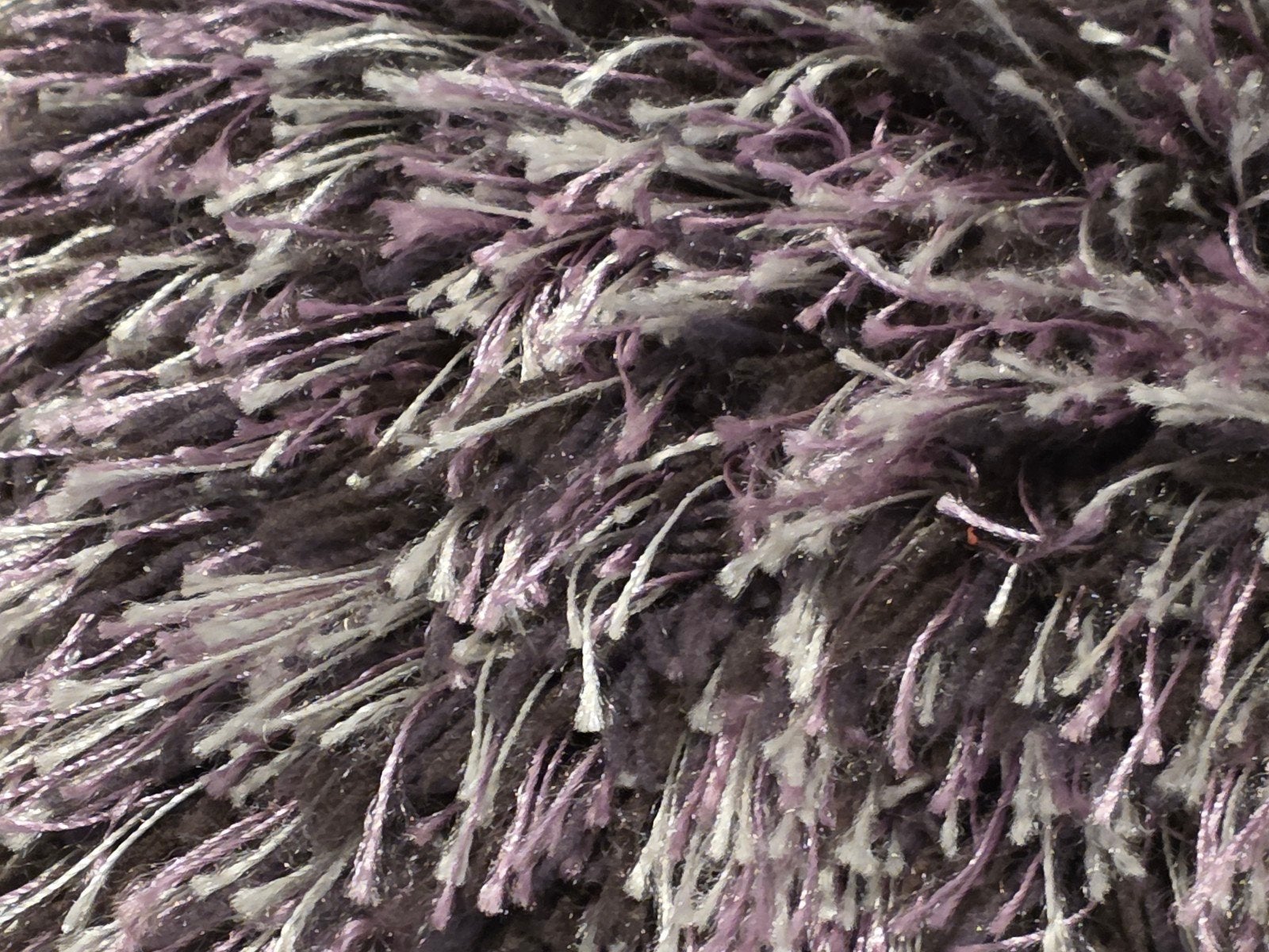 Hoogpolig Lila Paars Gemêleerd Vloerkleed 160x230 cm, Ophalen