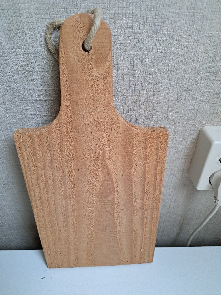 mooie stevige borrelplank nieuw, Ophalen of Verzenden, Nieuw, Rond, Hout