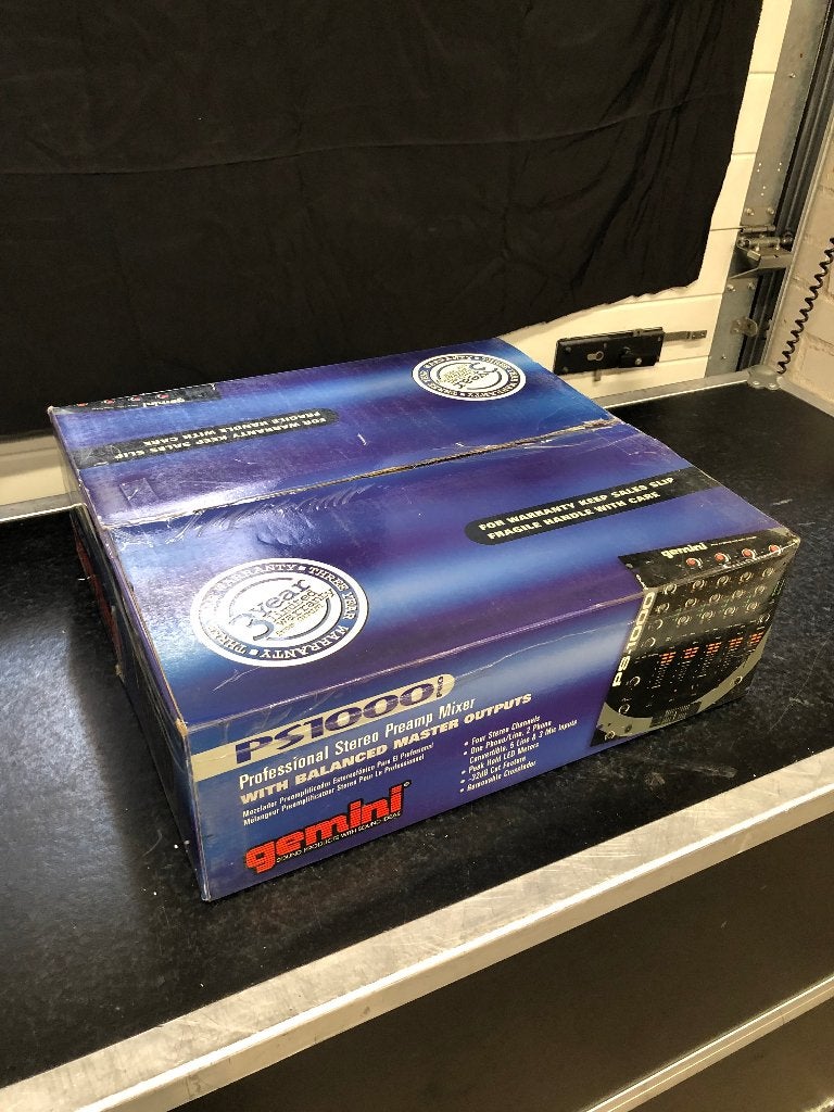 Gemini PS1000 professioneel DJ mixer nieuw in doos