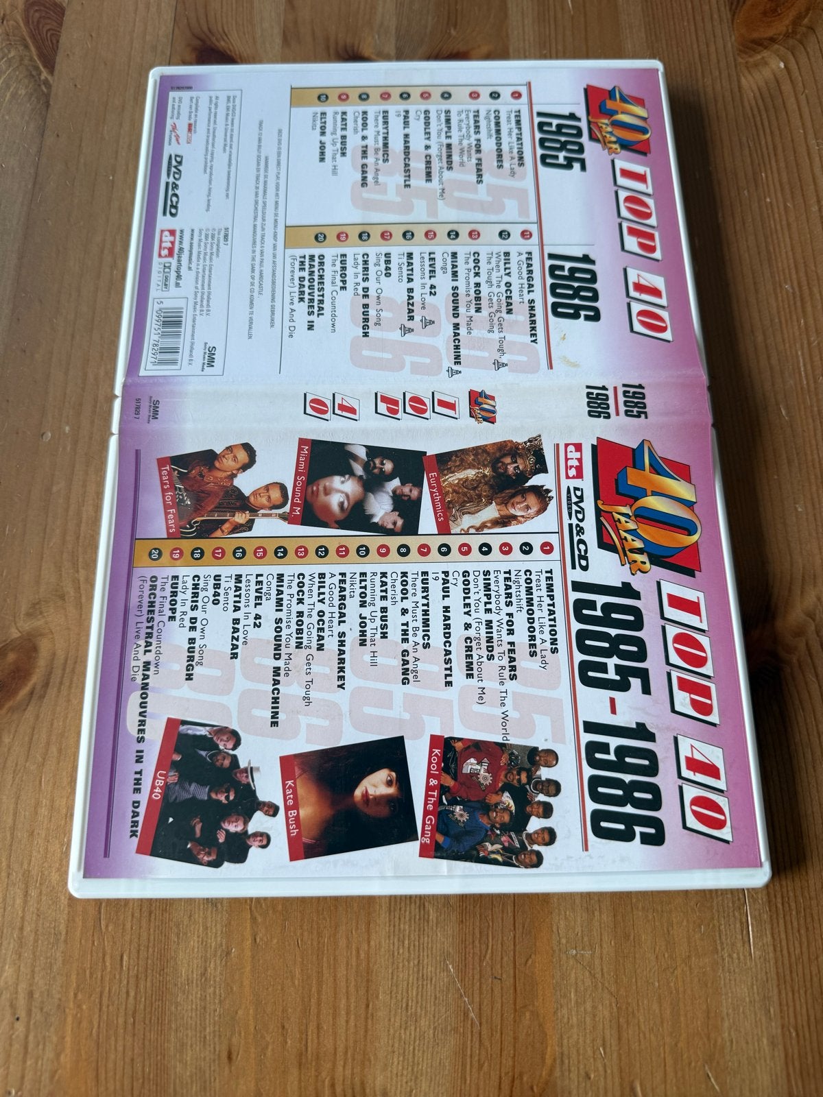 Top 40 Jaar 1985 -1986 DVD & CD - Diverse Artiesten, Verzenden, Zo goed als nieuw, Inclusief boekje