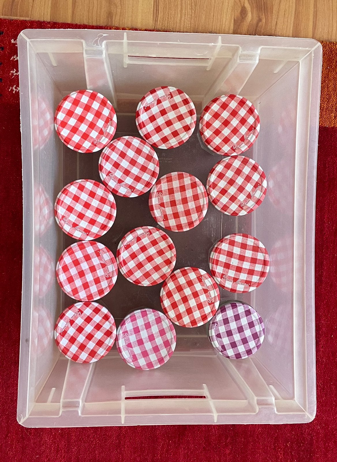 BONNE MAMAN jampotten, Huis en Inrichting, Ophalen, Met deksel, Pot, Bus of Blik, Glas