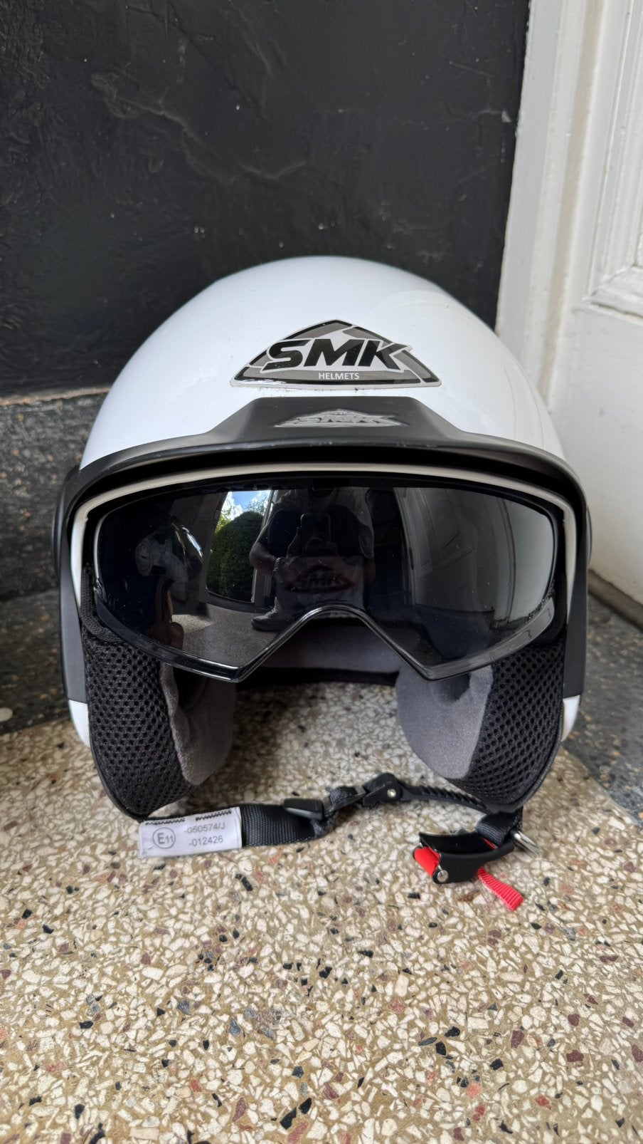SMK Cooper Jethelm - Open Face, Fietsen en Brommers, Brommerhelmen, Ophalen of Verzenden, Gebruikt, Medium
