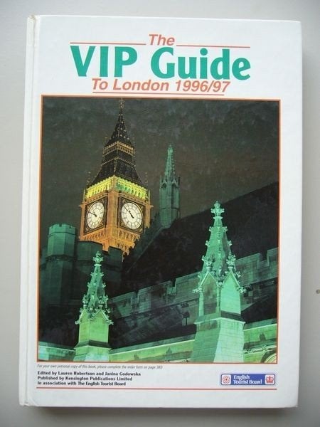 The VIP guide to London 1996 / 1997, Overige merken, Europa, Ophalen of Verzenden, Zo goed als nieuw