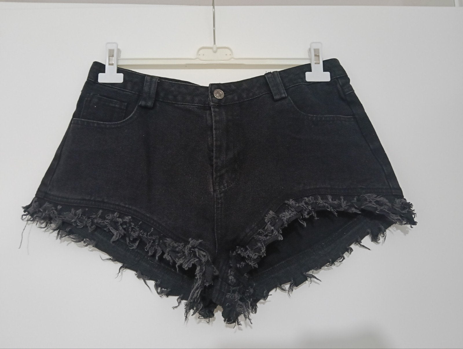 Loavies Zwarte Denim Shorts Maat L, Kleding | Dames, Kort, Zwart, Maat 42/44 (L), Nieuw