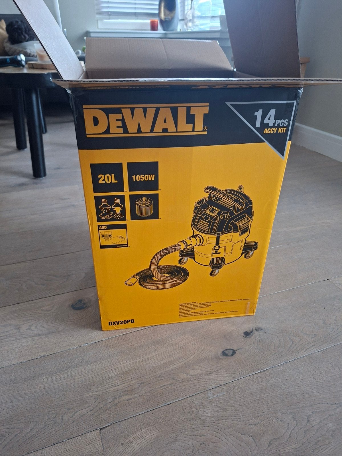 Dewalt Droog/nat zuiger 20L NIEUW, Ophalen of Verzenden, Nieuw