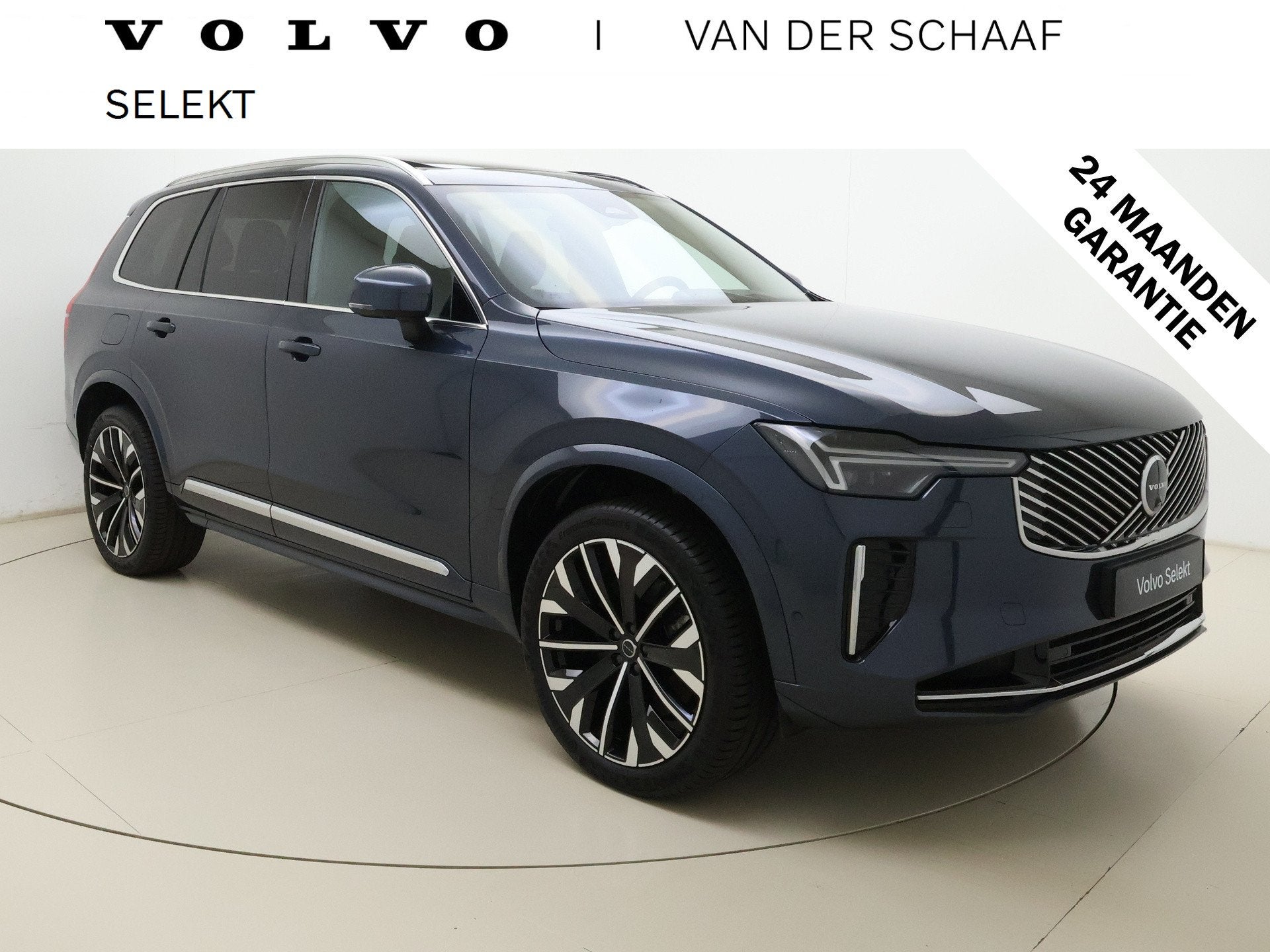 Volvo XC90 T8 455pk AWD Ultra Bright / Luchtvering / Massage, Auto's, Gebruikt, 4 cilinders, Blauw, Bedrijf