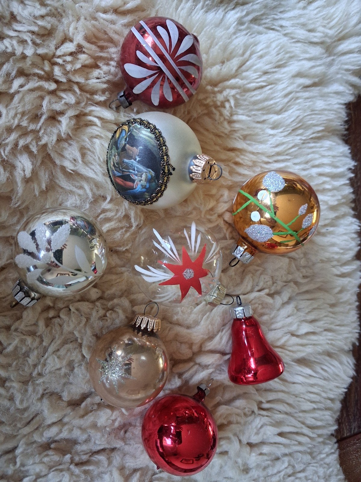 partij vintage kerstballen, Diversen, Kerst, Ophalen of Verzenden, Gebruikt