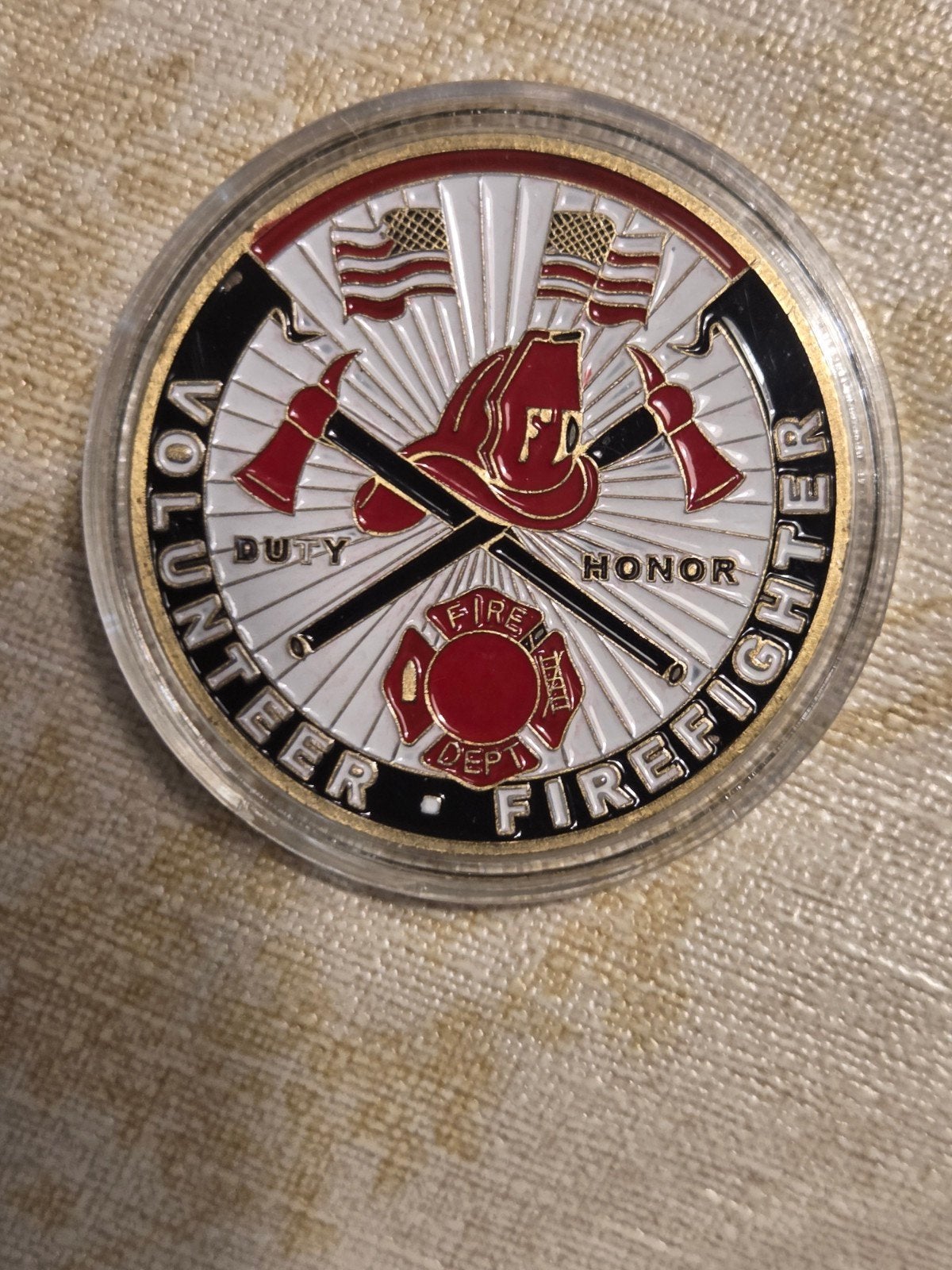 Vrijwillige Brandweer Herdenkingsmunt - Uniek Verzamelstuk, Ophalen of Verzenden