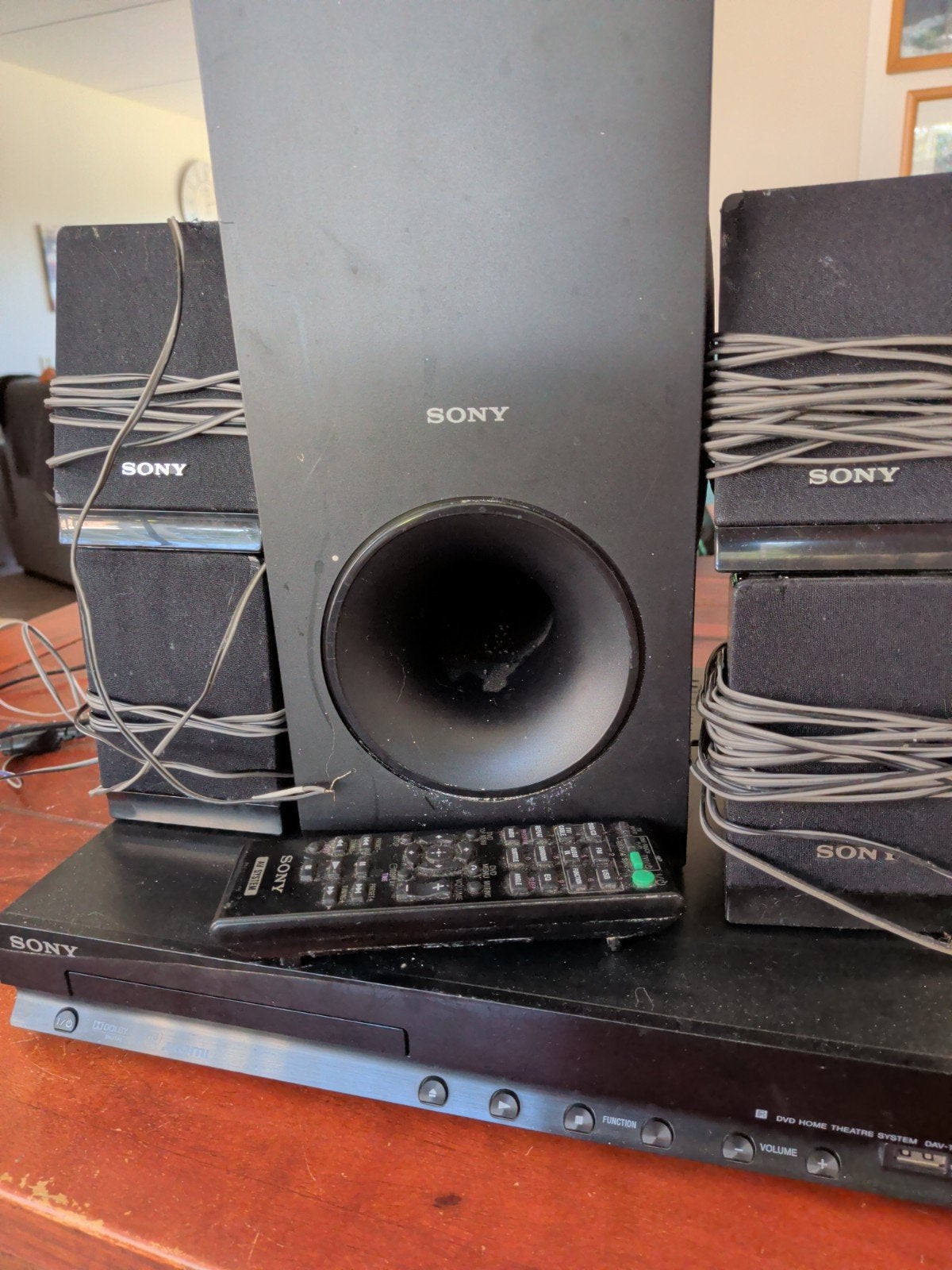Sony Home Theater Systeem met DVD-speler en 5.1 speakers, Gebruikt, Ophalen of Verzenden, 5.1-systeem, Sony