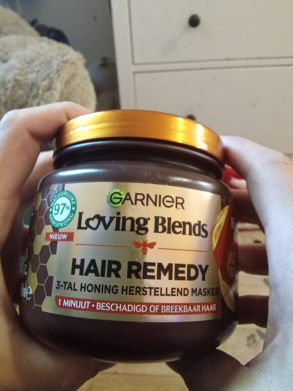 nieuwe honing haarmasker nieuw merk Loving blends, Ophalen of Verzenden