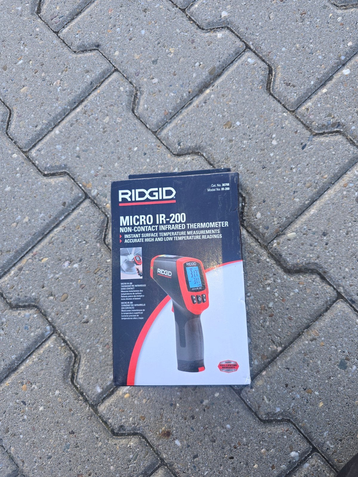 Ridgid Micro IR-200 Infrarood Thermometer - Nieuw, Doe-het-zelf en Verbouw, Meetapparatuur, Ophalen of Verzenden