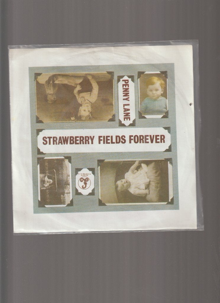 THE  BEATLES  --  STRAWBERRY  FIELDS  FOREVER, 7 inch, Zo goed als nieuw, Pop, Fotohoes