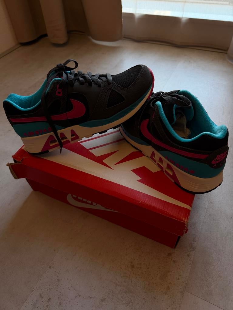 Nike Air Stab Sneakers - Zwart/Roze/Turquoise, Ophalen of Verzenden, Nieuw, Zwart, Sneakers of Gympen