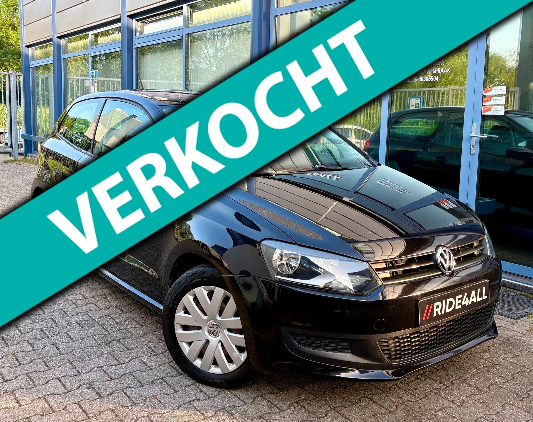 Volkswagen Polo 1.4-16V/AIRCO/NAVI/CRUISE, Auto's, Euro 5, Zwart, 4 cilinders, Zwart