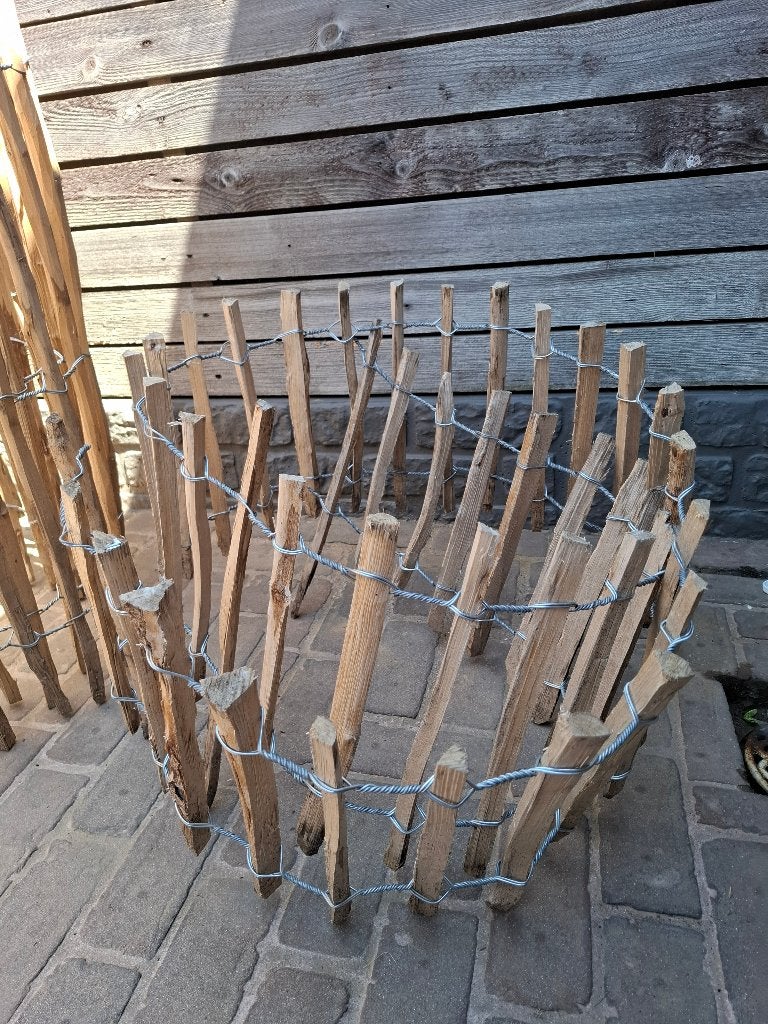 Tuinborder hazelaar 35 x 300 cm, Ophalen, 25 tot 50 cm, 200 cm of meer, Zo goed als nieuw