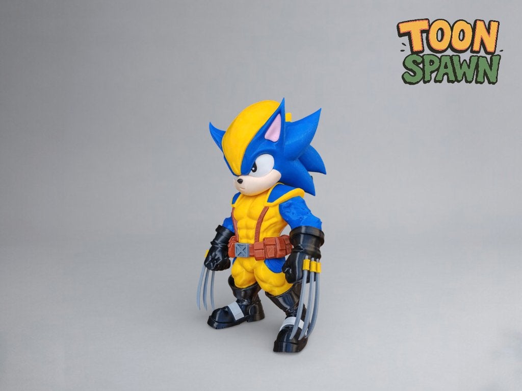 Sonic Wolverine – 28 cm – Mutant Mash‑up Figuur, Ophalen of Verzenden, Nieuw, Overige typen