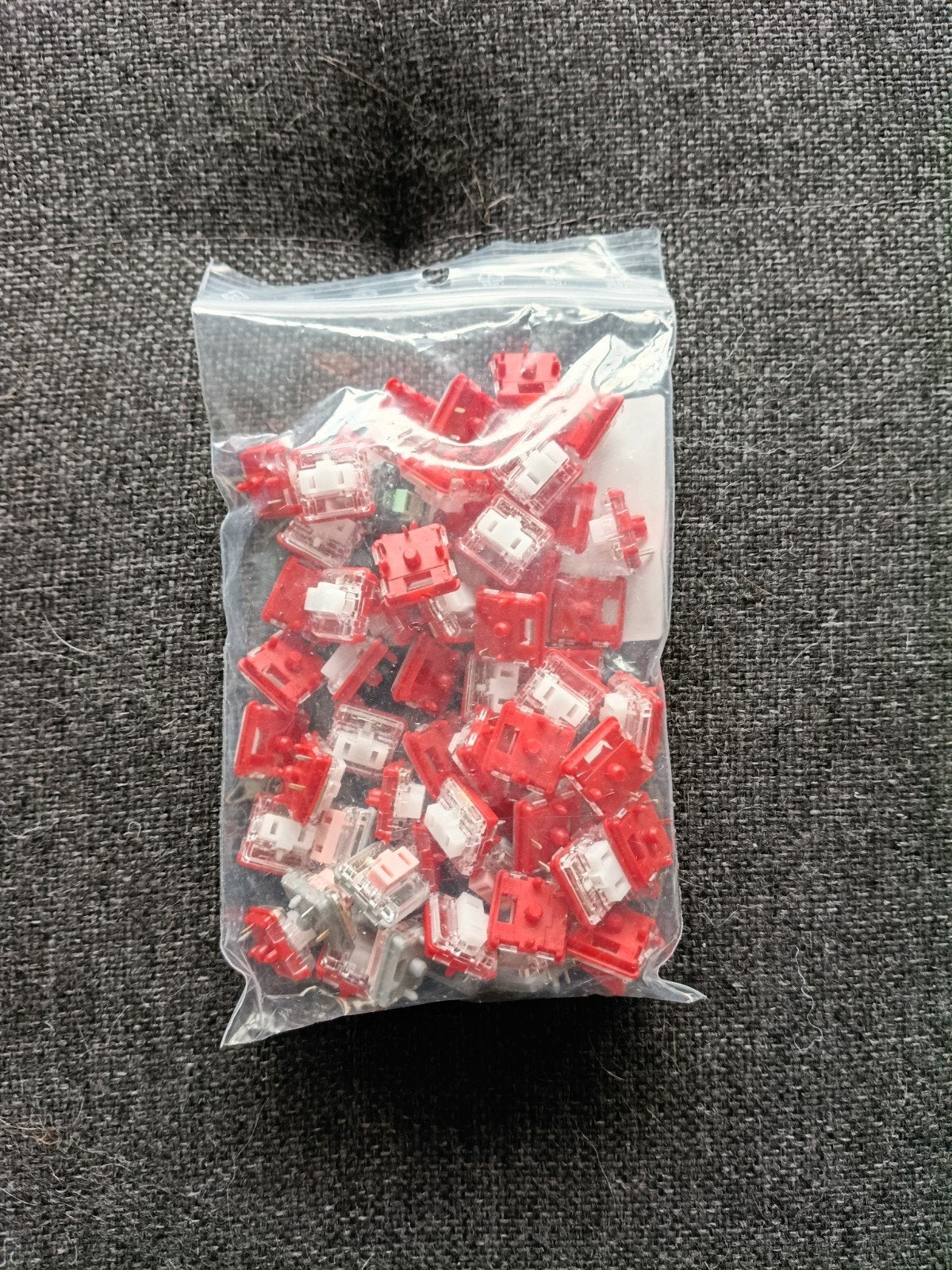 Kailh Choc Pro Red Linear Switches 35+/-5gf (52x) z.g.a.n, Computers en Software, Toetsenborden, Ophalen of Verzenden, Zo goed als nieuw