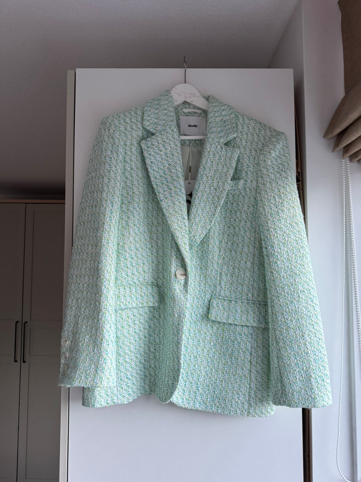 Tweed blazer van Shoeby maat S/M, Kleding | Dames, Blauw, Nieuw, Ophalen of Verzenden, Jasje