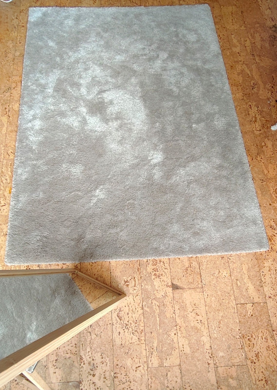 IKEA STOENSE Vloerkleed, laagpolig, beige, 133x195 cm, Ophalen, 100 tot 150 cm, Beige, Zo goed als nieuw