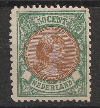 45  1896  Koningin Wilhelmina  MLH, Postzegels en Munten, Postzegels | Nederland, Ophalen of Verzenden, T/m 1940, Postfris