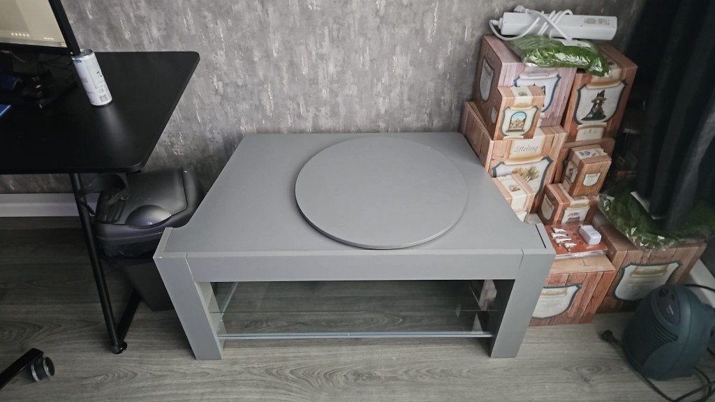 tv meubel met draaischijf, Ophalen, Gebruikt, 50 tot 100 cm, Minder dan 100 cm