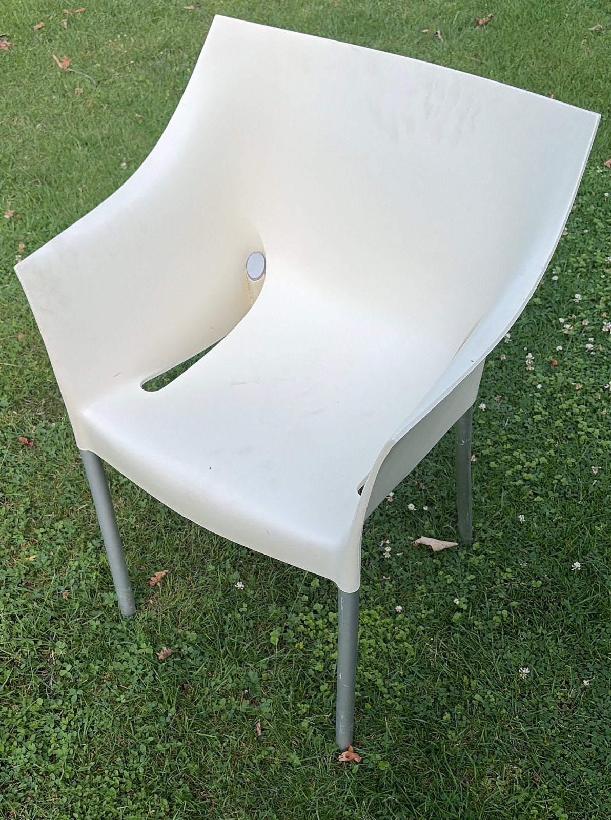 Design armchair Dr No by Starck Kartell Italy, Ophalen, Kunststof, Wit, Design
