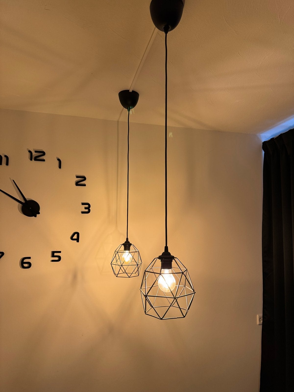 Ikea Eettafel Lampen - Set van 2, Ophalen, Zo goed als nieuw, Metaal, E27 (groot)