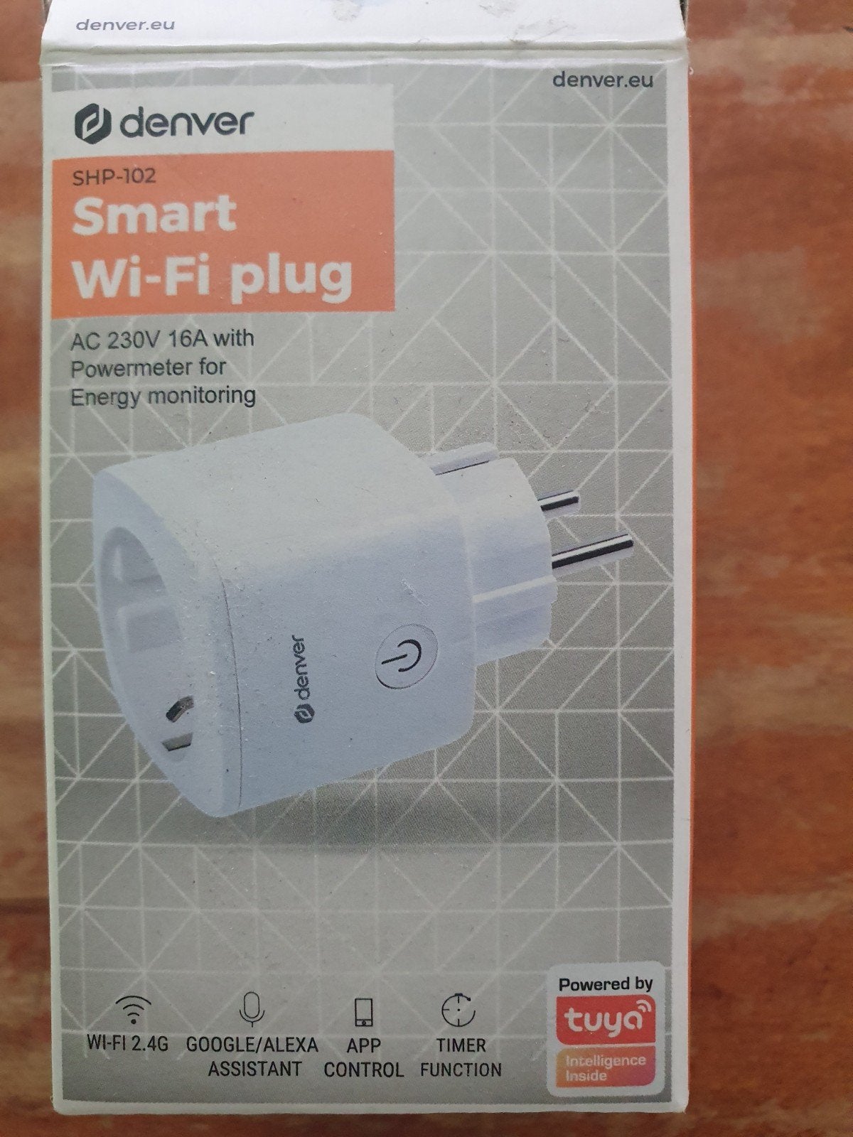 Denver SHP-102 Smart Wi-Fi Stekker met Energiemeter, Ophalen of Verzenden, Zo goed als nieuw, Overige merken, Stekker