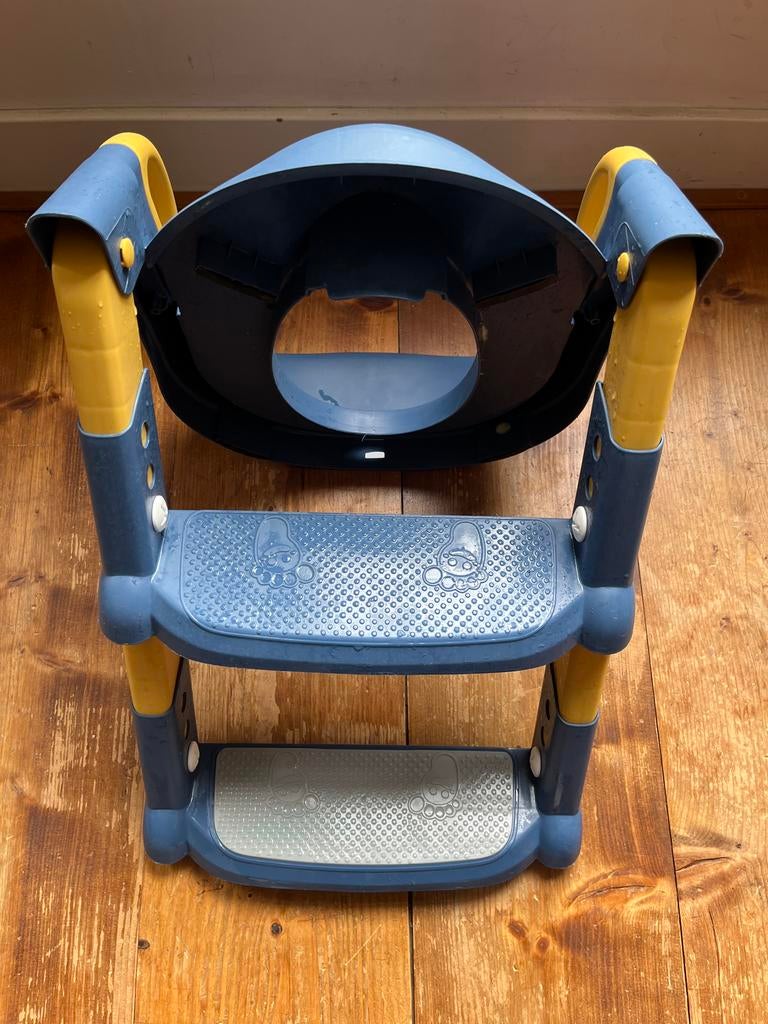 Kinder toiletbril met opstapje, Ophalen of Verzenden, Zo goed als nieuw