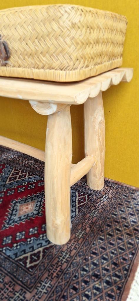 Houten bankje,, Ophalen, Vintage, Zo goed als nieuw, Nvt