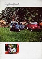 Land Rover 90 en 110 County fraaie brochure/auto folder '88, Ophalen of Verzenden, Zo goed als nieuw, Overige merken