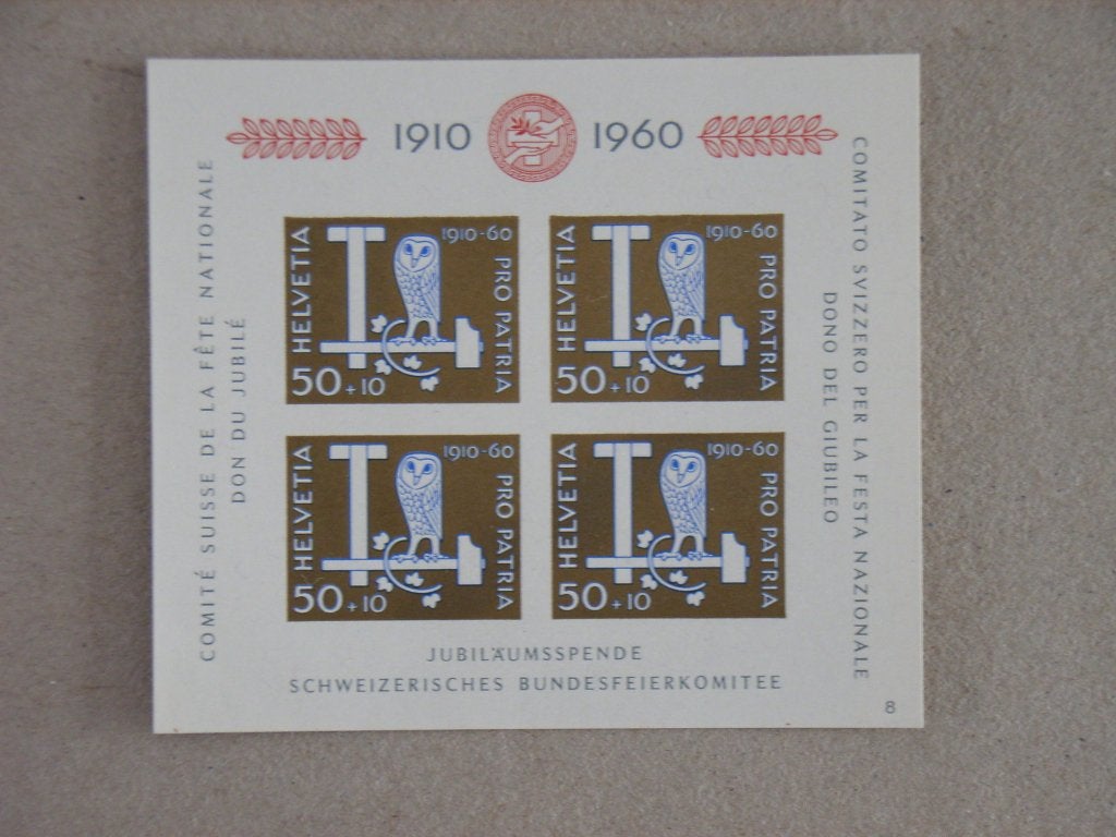 BL  Zwitserland blok 17 Pf, Ophalen of Verzenden, Postfris