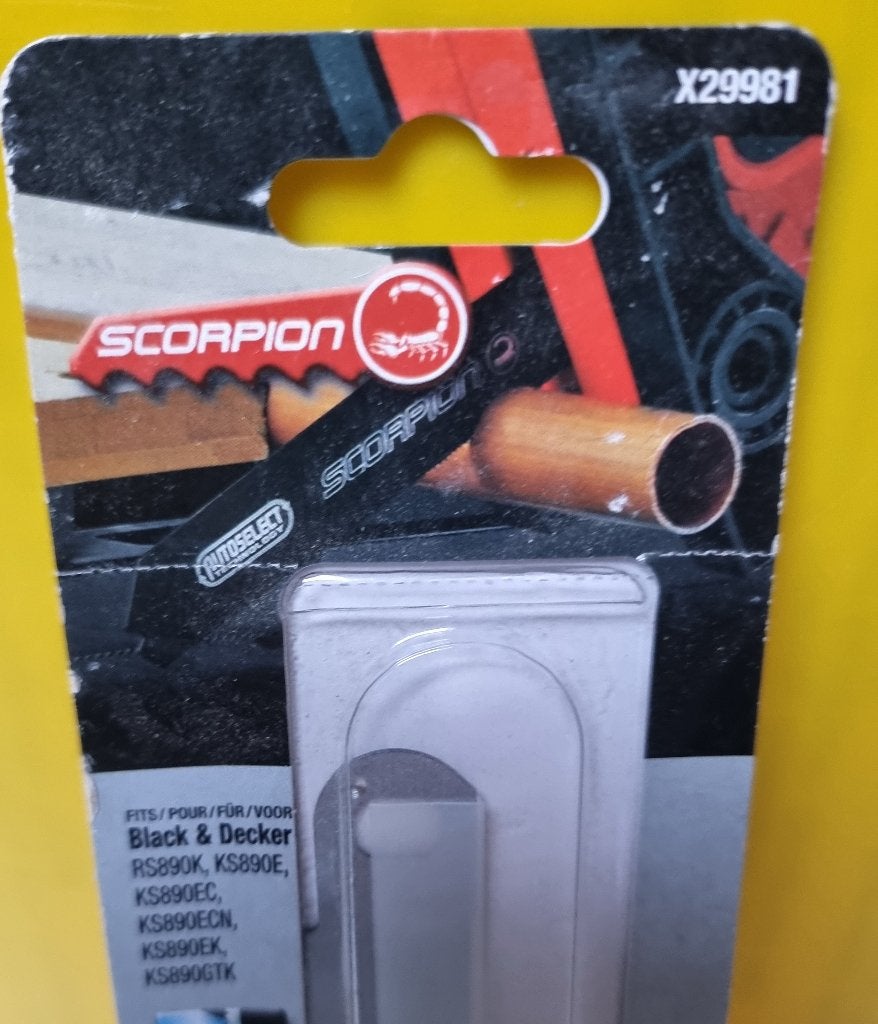 Black & Decker X29981 Scorpion zaagblad smal, Nieuw, Ophalen of Verzenden, 30 tot 70 mm, 1200 watt of meer