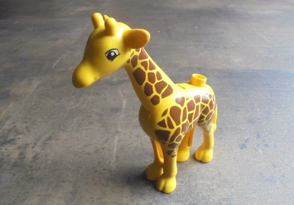Lego Duplo Animal Giraffe with Movable Head (zie foto's), Ophalen of Verzenden, Gebruikt, Losse stenen, Duplo